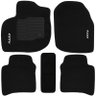Jogo de Tapete Automotivo Carpete City 2009 À 2014 Soft Logo Bordado Preto 5 Peças - 3