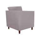 Ver imagem 2 de Poltrona Cadeira Sofá Decorativa Isis Sala Estar Salão Beleza Suede Rosê - LM DECOR