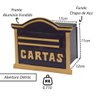Caixa de Correio para Cartas Paulista Detras 12x17x11cm - 2