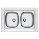 Ver imagem 1 de Pia de Apoio Dupla para Cozinha Tramontina Stella 2C 34R - 80cmx60cm - Válvula 4.1/2