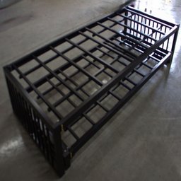 Cama Solteiro + Auxiliar Robusta Ferro Especial88cmx188cm Cor Branco Estilo Industrial Mobbilics-03 - 3