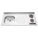 Ver imagem 1 de Pia-Fogão de Apoio Tramontina Star 40 2EX/EX - 1,20mx55cm - Válvula 4.1/2