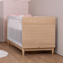 Ver imagem 2 de Berço Americano Branco com Carvalho Malva 2 em 1 Linha Tomi Quater Móveis