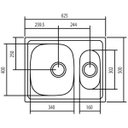 Ver imagem 2 de Cuba de Sobrepor para Cozinha Tramontina Vega 1.5C 34R - Válvula 4.1/2