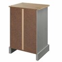 Ver imagem 7 de Mesa de Cabeceira de Madeira Maciça com 1 Porta e 1 Gaveta Cinza Lavado