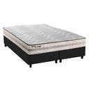Ver imagem 1 de Cama Box Queen: Colchão Espuma D33 Paropas Pasquale Plus + Base Crc Suede Gray(158x198)