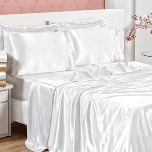 Jogo de Cama Casal Sublime Branco Valle Enxovais 4 Peças