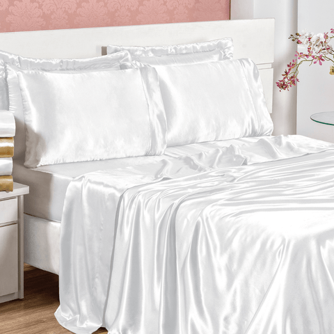 Jogo de Cama Casal Sublime Branco Valle Enxovais 4 Peças