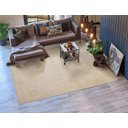 Ver imagem 4 de Tapete Realce Listrado Alto Relevo 300x400 3x4 Creme Marfim