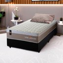 Ver imagem 1 de Conjunto Cama Box c/ Molas Ensacadas Sheffield Bege Solteiro 96x203x65