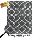 Ver imagem 3 de Tapete para Sala 2,00x3,00 Art Oásis Geométrico Grafite e Off White Antiderrapante Macio Alto Padrão