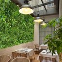 Ver imagem 2 de Painel Jardim Vertical Artificial Premium 100x100cm com Folhagens Verdes Realistas para Decoração