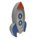 Ver imagem 3 de Luminária de Mesa Foguete em Led À Bateria 9volts Rh Baby Kids Comercio de Moveis e Decoracao