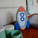 Ver imagem 5 de Luminária de Mesa Foguete em Led À Bateria 9volts Rh Baby Kids Comercio de Moveis e Decoracao