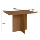 Ver imagem 3 de Mesa de Jantar Retangular 4 Lugares 120cm sem Cadeiras Helô Poliman Móveis