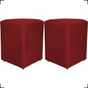 Ver imagem 1 de Kit 2 Puff Decorativo Dado Para Sala Recepção Manicure, Escritório E Consultório Suede