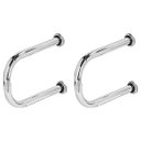 Ver imagem 1 de Kit 2 Barra De Apoio Para Lavatório Universal 25cm Nrb9050