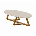 Ver imagem 4 de Mesa de Centro Sala de Estar Vintage Oval Off White