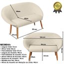 Ver imagem 3 de Kit Recepção 2 Poltronas 1 Namoradeira com Puff Resistente para Sala de Espera Decor Tecido Veludo
