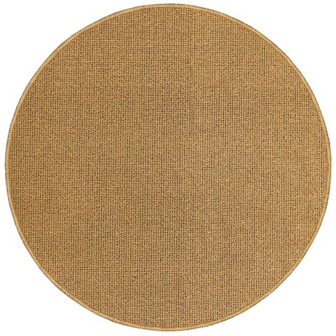 Tapete Redondo Colorfull Mostarda Claro - 140cm