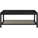 Ver imagem 3 de Kit 02 Mesas de Centro para Sala de Estar Pés Madeira Moss A03 Nero Preto - Lyam Decor