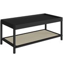 Ver imagem 6 de Kit 02 Mesas de Centro para Sala de Estar Pés Madeira Moss A03 Nero Preto - Lyam Decor