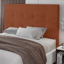 Ver imagem 2 de Cabeceira Cama Box Casal King Size Luana 193cm Veludo Laranja - Desk Design
