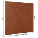 Ver imagem 3 de Cabeceira Cama Box Casal King Size Luana 193cm Veludo Laranja - Desk Design