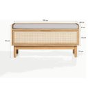 Ver imagem 2 de Banco Sapateira Kaki 100 Cm X 40 Cm Tauari - Telinha Portuguesa