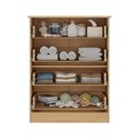 Ver imagem 4 de Cômoda Infantil 65cm com 4 Gavetas Encanto Multimóveis Mp4427 Madeirado/branco Madeirado/branco