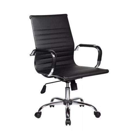 Cadeira Diretor Charles Eames Esteirinha - Preto - Pollo Móveis - 32887