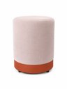Ver imagem 3 de Puff Rodapé Cobre Fosco, Cor Nude Rose Veludo - Let Móveis