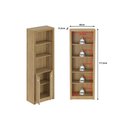 Ver imagem 7 de Estante Livreiro Solteiro Me4110 C/ 2 Portas e 3 Prateleiras Branco - Tecno Mobili