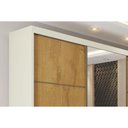 Ver imagem 7 de Guarda Roupas 3 Portas de Correr 3PORTAS 1ESP 6GAVS Bragança Europa Peroba