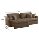 Ver imagem 2 de Sofá Cama Lisboa Retrátil e Reclinável 200cm Braço 10cm Meu Sofá Online