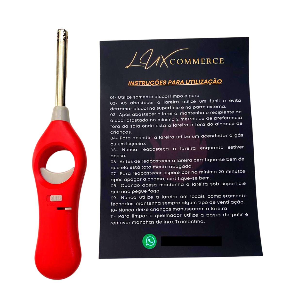 Lareira Ecológica Á Álcool/Etanol Portátil Interna/Externa - 8