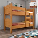 Ver imagem 2 de Beliche Multifuncional que Vira 2 Camas Madrid com Grades de Proteção - Nature com 2 Colchões