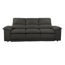 Ver imagem 5 de Sofá Plaza 2,30m com Molas no Assento Retrátil e Reclinável Velosuede - Netsofas - Chumbo