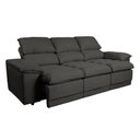 Ver imagem 7 de Sofá Plaza 2,30m com Molas no Assento Retrátil e Reclinável Velosuede - Netsofas - Chumbo
