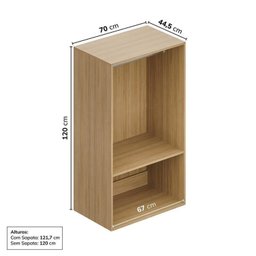 Guarda Roupa 13 Módulos 16 Portas 6 Gavetas Frame Cabecasa MadeiraMadeira   - 11