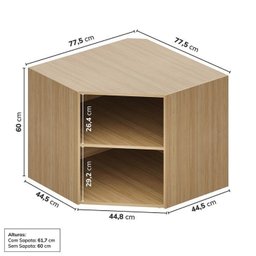 Guarda Roupa 13 Módulos 16 Portas 6 Gavetas Frame Cabecasa MadeiraMadeira   - 12