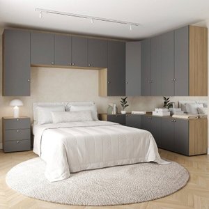 Guarda Roupa 13 Módulos 16 Portas 6 Gavetas Frame Cabecasa MadeiraMadeira  