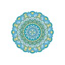 Ver imagem 2 de Adesivo de Parede New Mandala 13 Arte Destaque 0,90 X 0,90 Metros