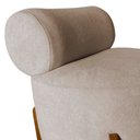 Ver imagem 5 de Poltrona Decorativa Mônaco Veludo Bege