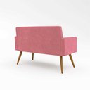 Ver imagem 5 de Sofá Namoradeira 2 Lugares - Balaqui Decor Cor:rosa