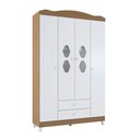 Ver imagem 1 de Guarda-roupa 2 Gavetas Córdoba Branco Almendra