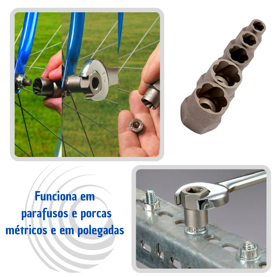 Expansão De Parafusos E Porca Extrator 5 Pçs IRWIN 394002 - 7