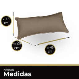 Almofada de Maca Almofada para Maca de Estetica Suede Capuccino - 4