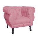 Ver imagem 4 de Kit 2 Poltronas Decorativa Sala Recepção Maya Suede Rosa LM DECOR