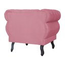 Ver imagem 6 de Kit 2 Poltronas Decorativa Sala Recepção Maya Suede Rosa LM DECOR